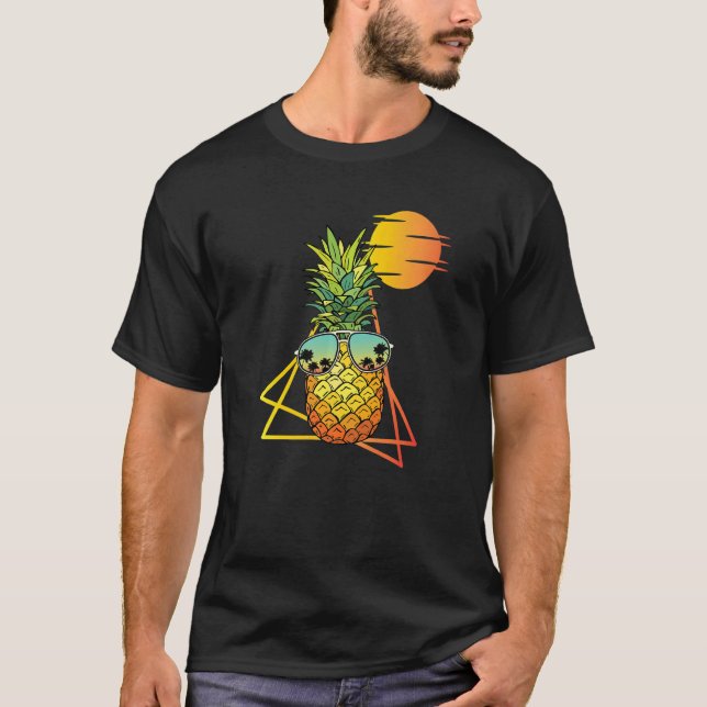 Camiseta Aloha Hawaii Beaches Aloha de ropa de fruta de piñ (Anverso)