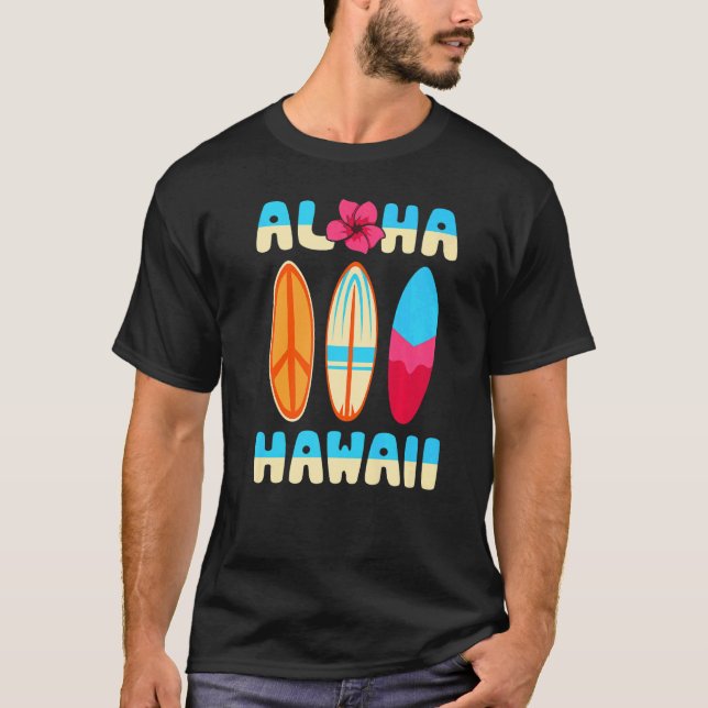 Camiseta Aloha Hawaii Bebe Hawaii Surfing Hawaii (Anverso)