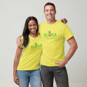 Camiseta Aloha Hawaii Boda hawaiano de la isla de la piña