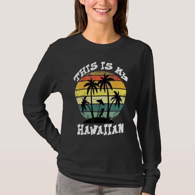 Camiseta Aloha Hawaii Coincidiendo Con Ropas Hawaianas Para (Anverso)