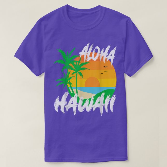 Camiseta Aloha Hawaii combinando los trajes hawaianos para  (Diseño del anverso)