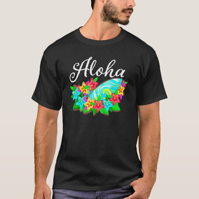 Camiseta Aloha Hawaii De La Isla Siente El Aloha Spiri (Anverso)