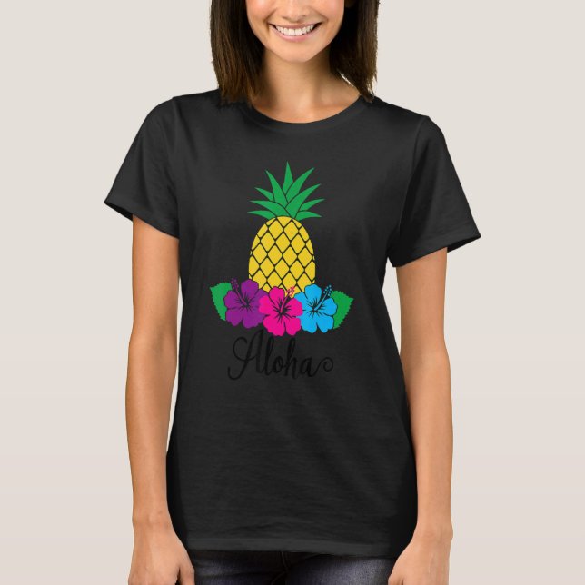 Camiseta Aloha Hawaii De La Isla Siente La Flor Aloha (Anverso)