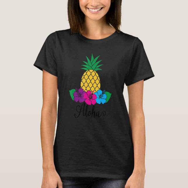 Camiseta Aloha Hawaii De La Isla Siente La Flor De Aloha (Anverso)