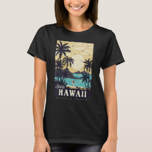 Camiseta Aloha Hawaii estilo retro vintage escapa a Paradis