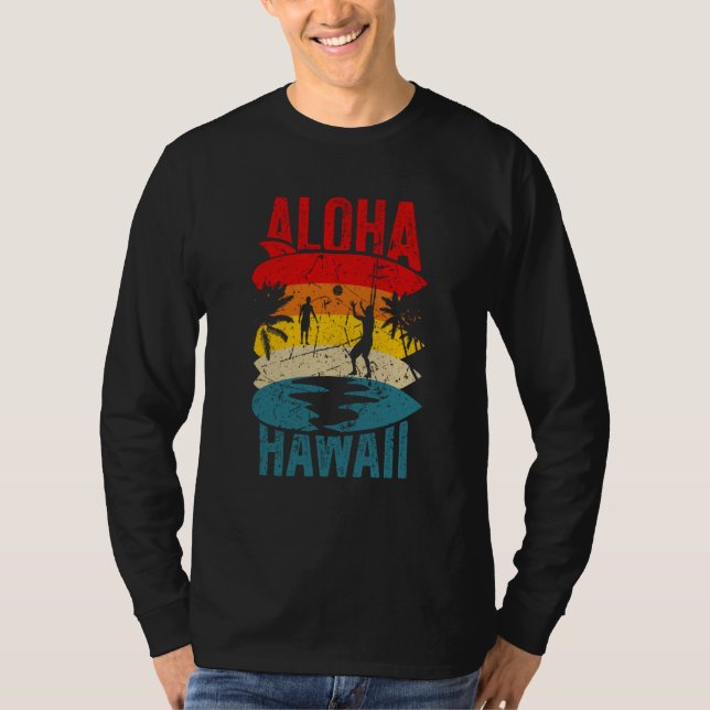 Camiseta Aloha Hawaii Family Trip 2023 Surfing Tourism Meme (Anverso)