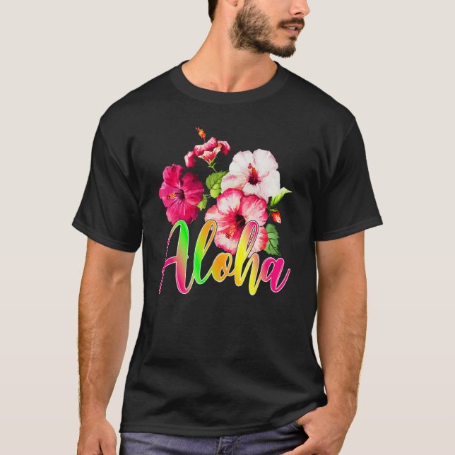 Camiseta Aloha Hawaii Flower Summer Family Vacation hibiscu (Anverso)