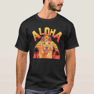 Camiseta Aloha Hawaii  Golden  For Women Men Summer