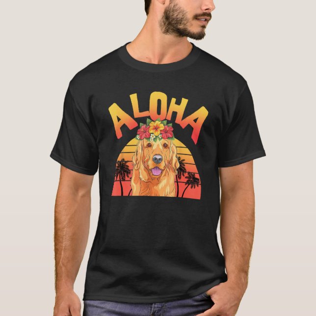 Camiseta Aloha Hawaii  Golden  For Women Men Summer (Anverso)