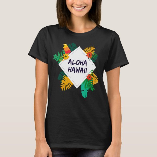 Camiseta Aloha Hawaii Hawaii Isla Hawaii Palm Beach (Anverso)
