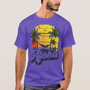 Camiseta Aloha Hawaii Hawaii Isla Hawaii Palm Trees Beach V