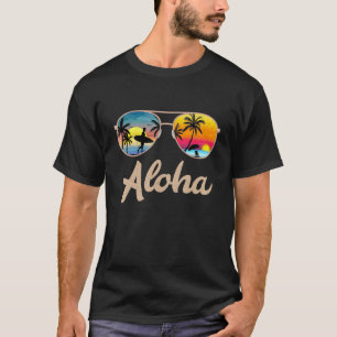 Camiseta Aloha Hawaii Hawaii Isla Palm Tree Beach Surff