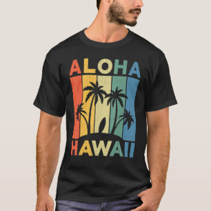 Camiseta Aloha Hawaii Hawaii Isla Palm Tree Beach Surff