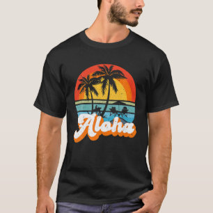 Camiseta Aloha Hawaii Hawaii Isla Vintage Palm Tree Sur