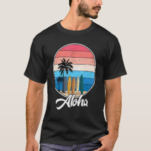 Camiseta Aloha Hawaii Hawaii Para Niños Chicas Palm Tree Su
