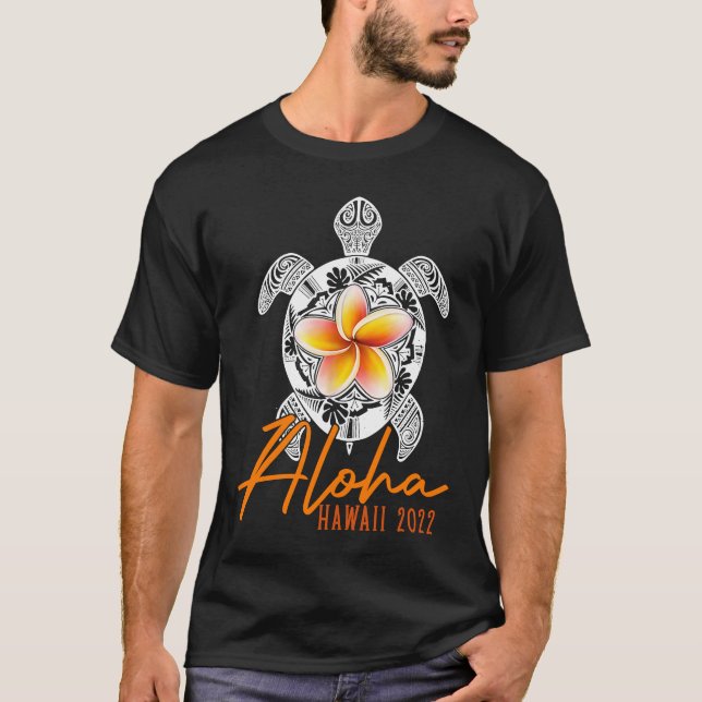 Camiseta Aloha Hawaii Hawaii Tortuga del Mar Hawái 2022 Par (Anverso)