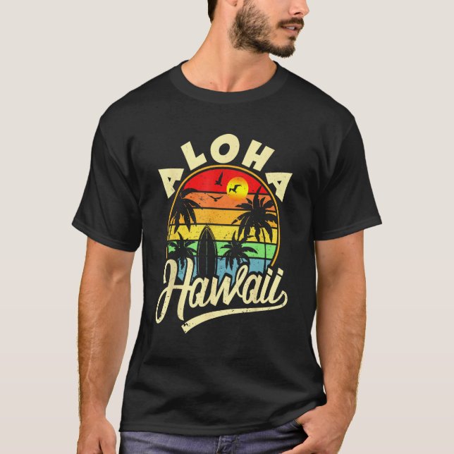 Camiseta Aloha Hawaii  Hawaiian Beach Family Vacation Summe (Anverso)