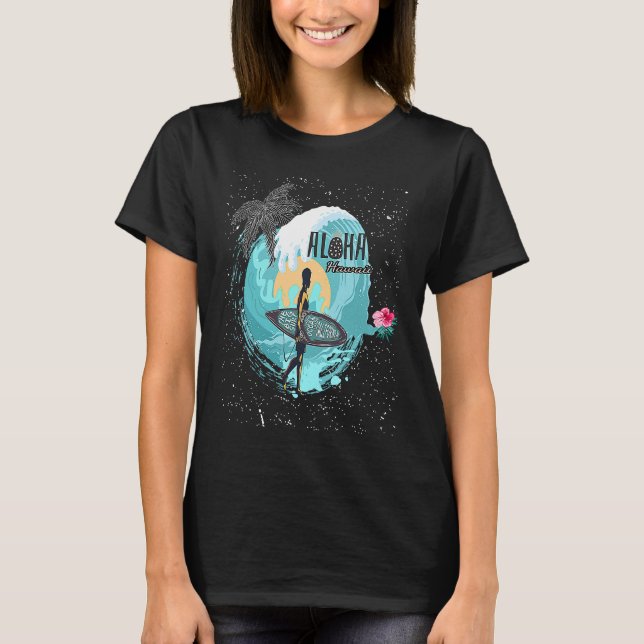 Camiseta Aloha Hawaii Hawaiian For Boys Girls cool Surf Alo (Anverso)