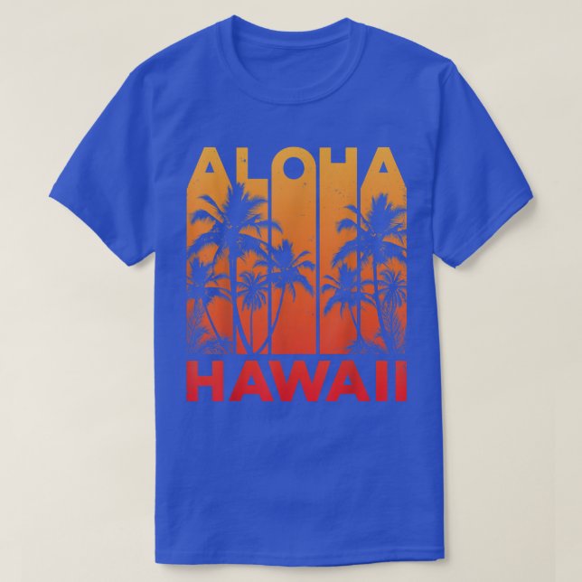 Camiseta Aloha Hawaii Hawaiian Island T  Vintage 1980s Thro (Diseño del anverso)