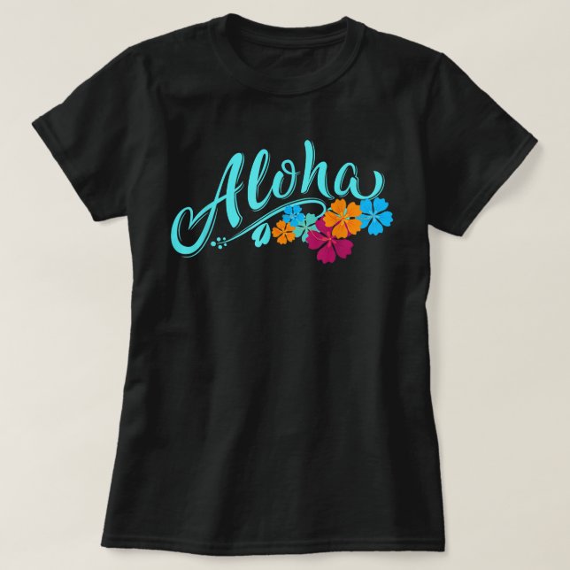 Camiseta Aloha Hawaii Isla Hawái Vacaciones divertidas en p (Diseño del anverso)