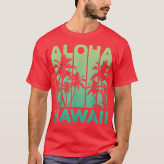 Camiseta Aloha Hawaii Isla hawaiana TVintage años 80 Throwb