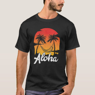 Camiseta Aloha Hawaii Isla Hawaii Palm Beach Sunset Ret