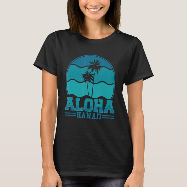 Camiseta Aloha Hawaii Island Aloha Hawaii Beach 2 (Anverso)