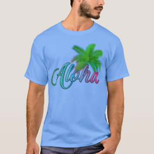 Camiseta Aloha Hawaii Palm Tree - Feel the Aloha Hawaiian S