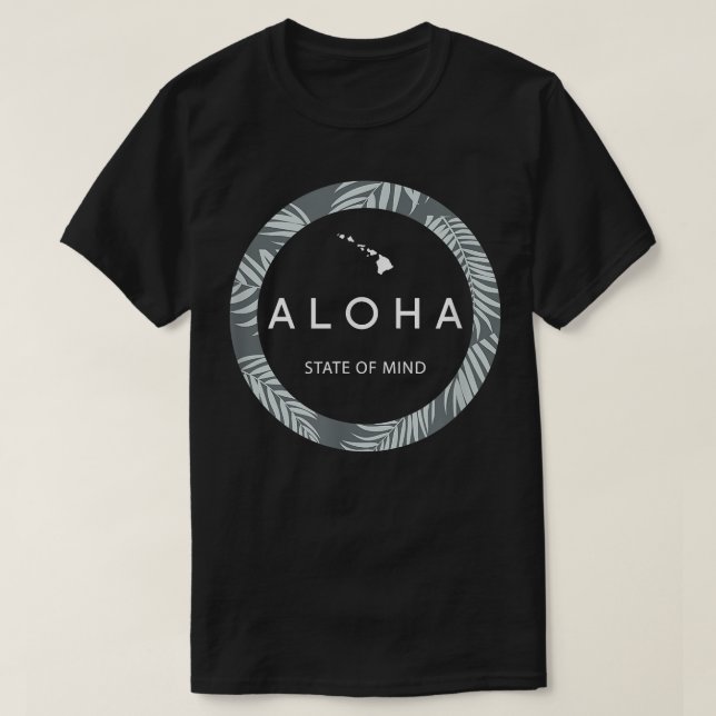 Camiseta Aloha Hawaii Palm Tree se siente el Aloha Hawaiian (Diseño del anverso)