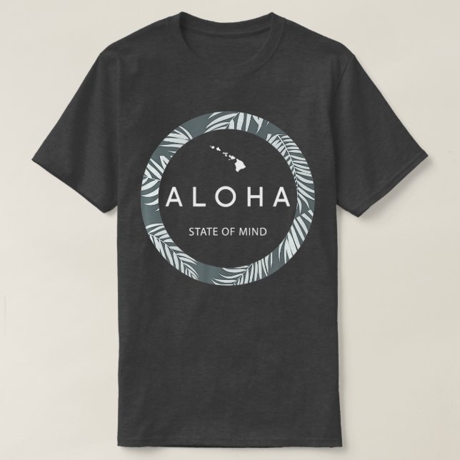 Camiseta Aloha Hawaii Palm TreeFeed the Aloha Hawaiian Spir (Diseño del anverso)
