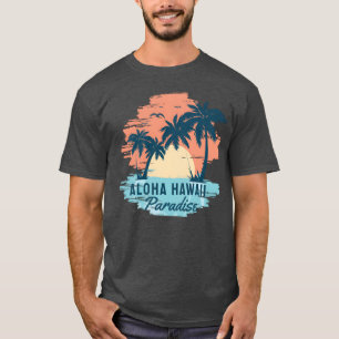 Camiseta Aloha Hawaii paraíso vintage