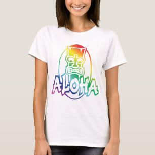 Camiseta Aloha Hawaii Rainbow