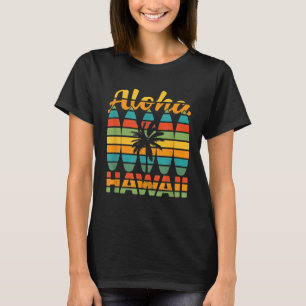 Camiseta Aloha Hawaii Retro de Surfboard Hawaii