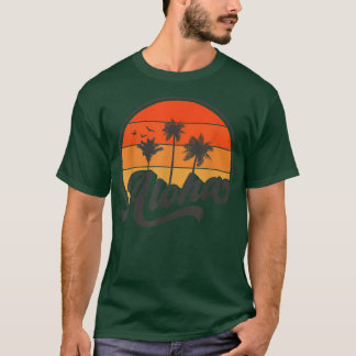 Camiseta Aloha Hawaii Retro Vintage Sunset 