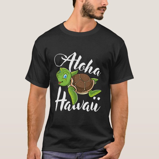 Camiseta Aloha Hawaii Sea Turtle Save The Turtles Ocean Ani (Anverso)