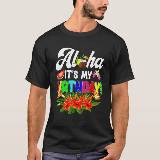 Camiseta Aloha Hawaii Summer Birthday Hawaii Aloha Beach (Anverso)