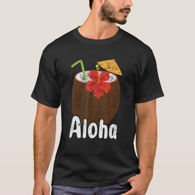 Camiseta Aloha Hawaii Surfing Retro Sunset 7 (Anverso)