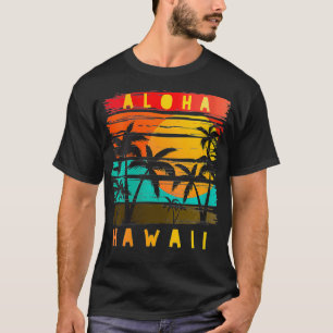 Camiseta Aloha Hawaii Tropical Beach Paradise Vintag