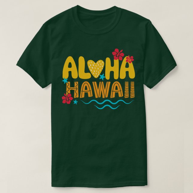 Camiseta Aloha Hawaii TShirt 1 (Diseño del anverso)