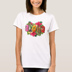 Camiseta Aloha Hawaii Viaje De Flor A Hawai En Verano