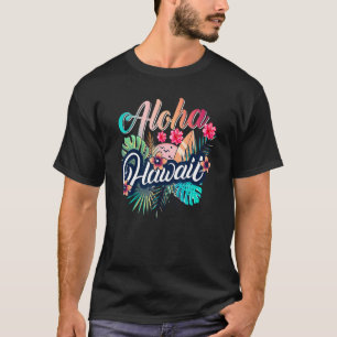 Camiseta Aloha Hawaiian Flores Luau Fiesta De Vacaciones