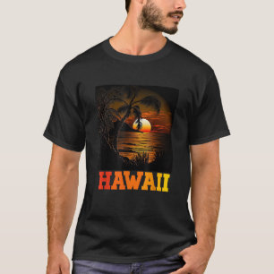 Camiseta Aloha Hawaiian hawaii hombres verano palmeras vaca