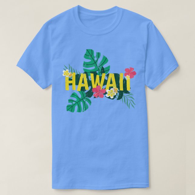 Camiseta Aloha Hawaiian Sumer Vacation Tropical Flowers Haw (Diseño del anverso)