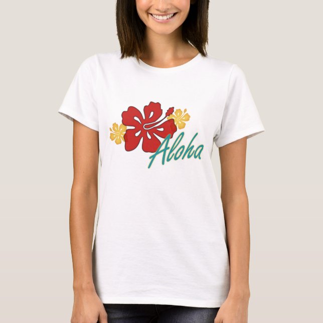 Camiseta Aloha Hibiscus (Anverso)