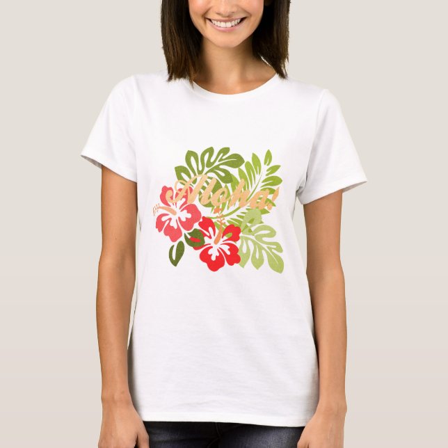 Camiseta Aloha Hibiscus (Anverso)