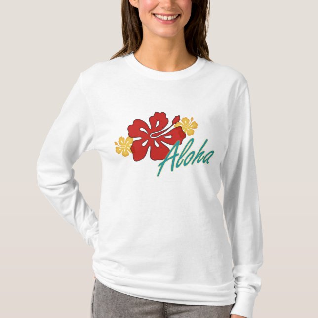 Camiseta Aloha Hibiscus (Anverso)
