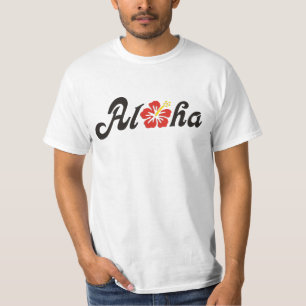 Camiseta Aloha Hibiscus - diseño de Hawaii plano + tus idea