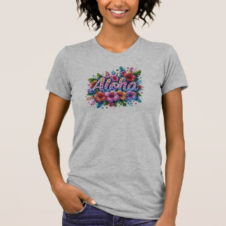 Camiseta Aloha Hibiscus - Floral de Verano Vibrant