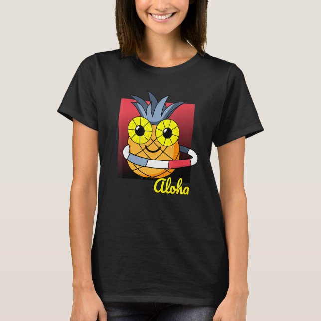 Camiseta Aloha Huller Hawaiian Aloha Pineapple (Anverso)
