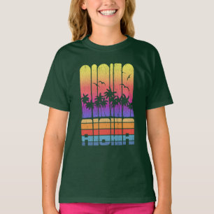 Camiseta Aloha Palm Beach Tropical Family Vacation Retro